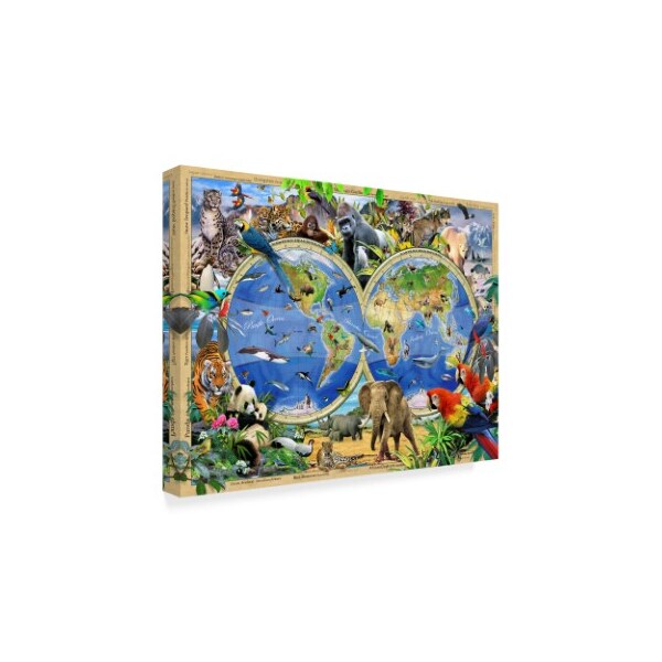 Howard Robinson 'World Of Animals' Canvas Art,14x19